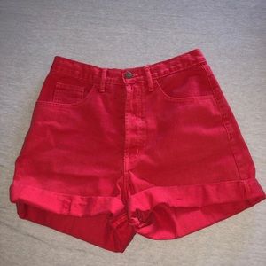 Red GUESS Shorts